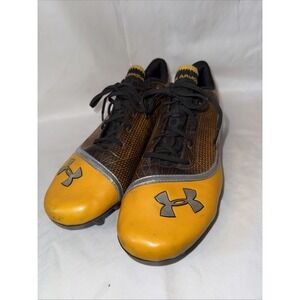Under Armour Football Cleats, Black And Orange , Size 12